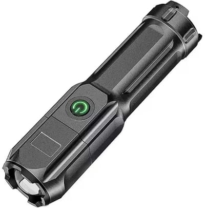 Telescopische Zoom Sterke Licht Zaklamp Usb Oplaadbaar Kleine Draagbare Spotlight Lange Afstand Licht Schijnen Krachtige Verlichting Lamp Beveiliging Camping Bos Avontuur Vakantie Accessoire