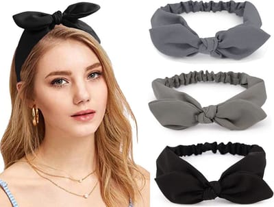 LIXIN Set 3 Stuks Dames Haarbanden Knotted - Kleur 6 - Haarband volwassenen - Vrouwen - Dames - Tieners - Meiden - Dans - Yoga - Hardlopen - Sport - Haaraccessoires