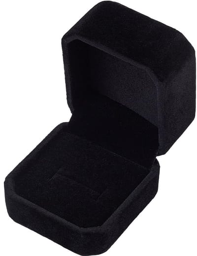 Dailygoods- Verlovingsring Doos Fluwelen - Oorbellen Doos - Vierkante Ringdoos - Geschenken Vrouwen - DIY Organiseren - 5,4 x 4,9 x 4,3 cm - Sieradendoos