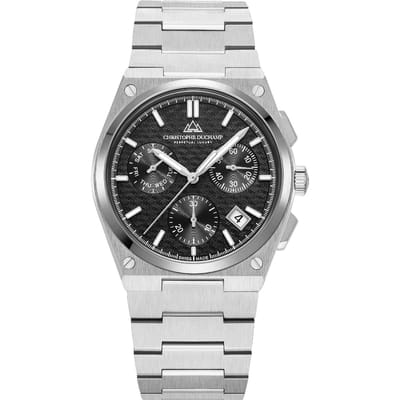 Christophe Duchamp Attitude Chrono Luxe Herenhorloge - Chronograaf - Saffierglas - Roestvrij Staal
