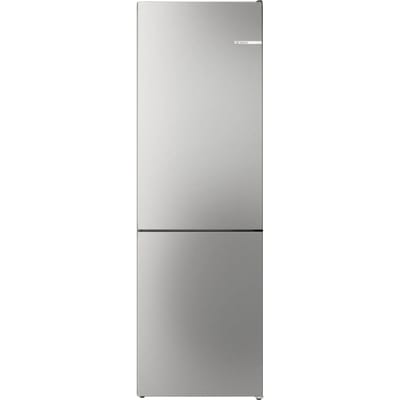 Bosch KGN362LAF - Serie 4 -Koel-vriescombinatie - Metaal look - Energielabel A - Total No Frost: nooit meer je vriezer ontdooien en geen condens in je koelkast - Led verlichting - Perfect Fit: zet je koelkast strak tegen de wand of in een nis