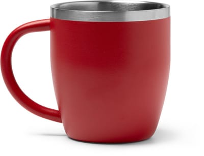 Bany Thermos 1518 RVS- Rood - 300 ML - Dubbelwandig met Handvat zonder deksel - dubbelwandige vacuüm geïsoleerde koffiebeker - Thee - Koffie. Geschikt voor laser