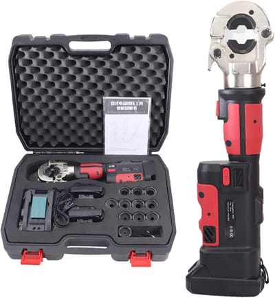 Elektrische Krimptang - Hydraulisch Gereedschap - Kabelverbindingen Maken - Accu Aangedreven - 16-300mm² - Rood