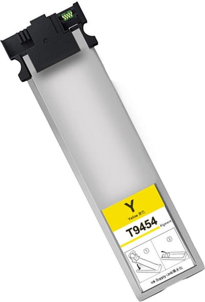 Inktcartridge Geschikt voor Epson T9454XL | 1x geel Geschikt voor Epson WorkForce Pro WF C 5210DW, Epson WorkForce Pro WF C 5290DW, Epson WorkForce Pro WF C 5710DWF, Epson WorkForce Pro WF C 5790DWF