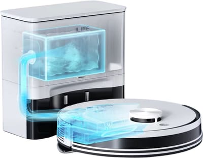 Homegoodies ILIFE A30 Pro Robotstofzuiger met Dweilfunctie - 5000Pa Zuigkracht - Zelfleegstation - 60 Dagen capaciteit - Met app