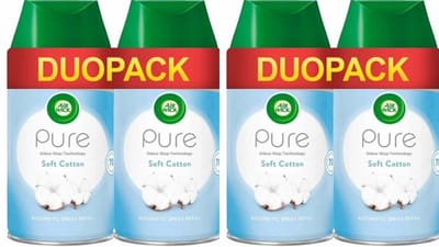 Air Wick Freshmatic Automatische Spray Navulling Pure Soft Cotton 4 X 250 ml