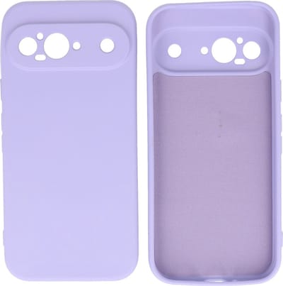 Hoesje Geschikt voor Google Pixel 9 - Fashion Telefoonhoesje Backcover - Siliconen Hoesje - Paars