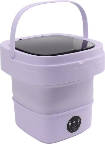 Draagbare Mini-emmer Wasmachine Ingebouwde Automatische Dehydrator voor Appartement - EU-stekker.