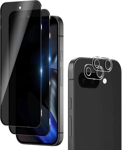 Dailygoods- Privacy Screen Protector - 2 stuks gehard glas - Camerabescherming - Anti-kras - HD-helderheid - Zeer hoge hardheid 63H - Screenprotector