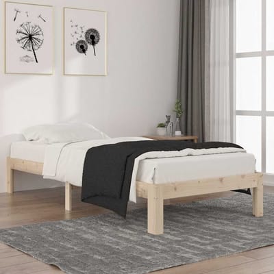 vidaXL - Bedframe - massief - grenenhout - 90x200 - cm