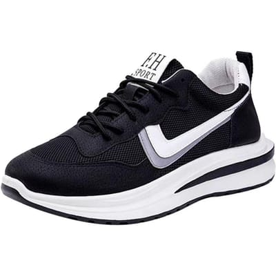 Nieuwe Klassieke Sportschoenen voor Heren Ademend en Comfortabel Casual Schoenen voor Dagelijkse Mode en Veelzijdig Hardlopen 44 black