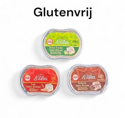 Abdurrahman Tatlici Mix Tahini Halva ( pistache, cacao, tahini ) 3x350g – Glutenvrij & Zonder Toevoegingen - Mix Tahin Helva – Glutensiz & Katkısız – Gluten-Free & Additive-Free