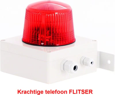 BEZET-WERK BLITZ 870 Telefoon-FLITSER - rood glas