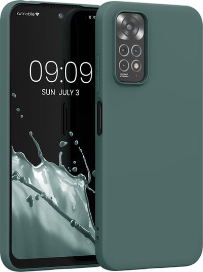 kwmobile telefoonhoesje geschikt voor Xiaomi Redmi Note 11 / Note 11S - Hoesje voor smartphone - Back cover in blauwgroen