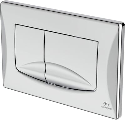 Bedieningsplaat Toilet - Spoelplaat Mechanische Plaat - Toilet Spoelen - Dubbele Spoeling - 391 x 595 x 50 cm - Verchroomd