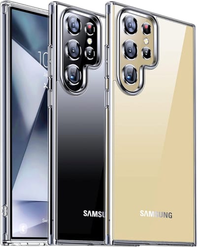 AziLine Silicone Case Geschikt voor Samsung Galaxy S24 Ultra - AziLine Transparante Bescherming Hoesje voor S24 Ultra- Premium Zachte Silicon Hoesje geschikt voor Samsung Galaxy S24 Ultra