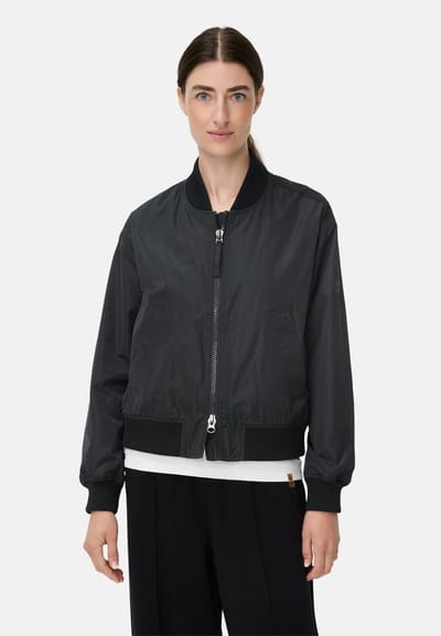 camel active Bomberjack met 2-weg rits - Maat womenswear-36 - Zwart