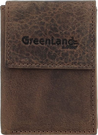 Greenland Nature Montenegro Portemonnee RFID Leer 7 cm - Jongens - Staand formaat - natur