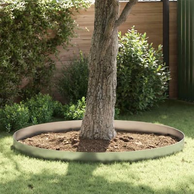 vidaXL - Grasafscherming - 450 - x - 20 - cm - Gegevens - staal - Zilver