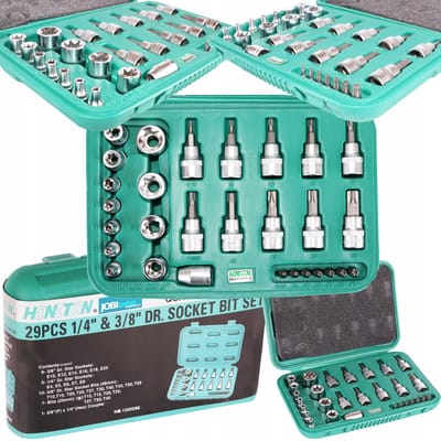 Honiton H1329 Torx Dop/Buiten Dop Set 1/4" 3/8" 29 Delig
