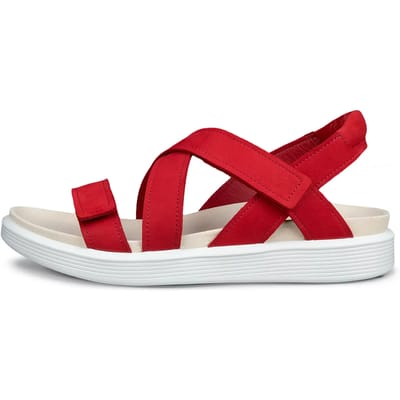Ecco art. 238813 02466 sandaal dames rood nubuck klitteband maat 39