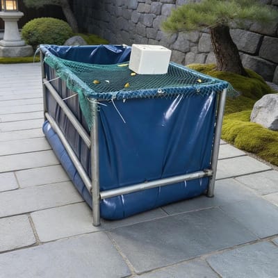 Opvouwbaar Visvijver Zwembad - Kweekzwembad Waterreservoir - Vis Kweken - Zonder Frame Opvouwbaar - 200x200x120 cm - Niet gespecificeerd