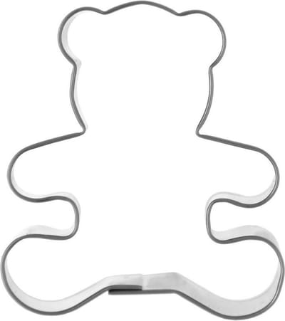 Koekjessnijder Edelstaal Teddybeer 5,5 cm - Vormen - Uitsteekvorm - Cookie - Cutter - Uitsteekvormpjes - Koekjes - Bakken