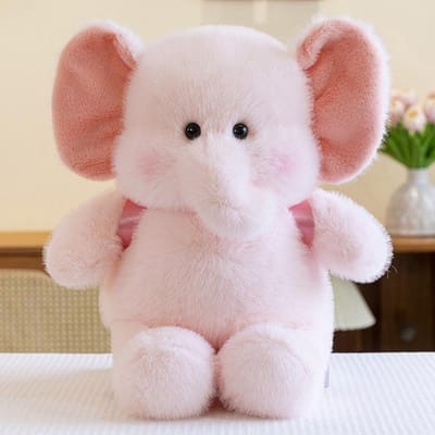 Nieuwe Gesimuleerde Babyolifant Pluche Pop Pop Rugzak Babyolifant Lele Pop Kussen Kinderen Slaap Troostende Pop 60cm