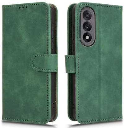 Mat groen agenda book case hoesje geschikt voor OnePlus Nord 5 5G