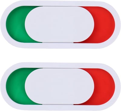 Privacy deurbordje kantoor - 2 Stuks - Bezet Schuifbordje - Bezette bordjes - Deur bordje - Aanwezigheidsbord Schuif - Niet storen - Zelfklevend - Acryl - 10*4cm