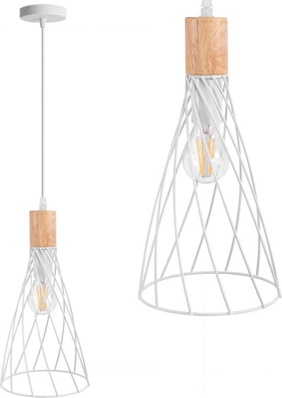 Toolight App1269-1Cp Hanglamp Wit 18X18X35Cm