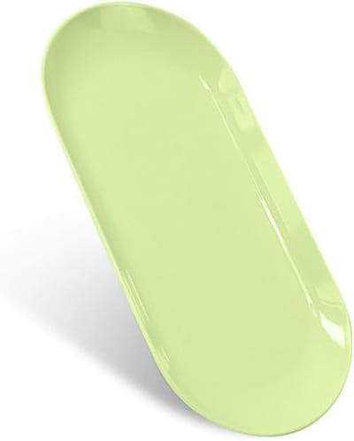 Ovaal Bakje - Opbergbakje Plateau - Toiletartikelen Opbergen - Stijlvol Design - 23 x 95 cm - Groen