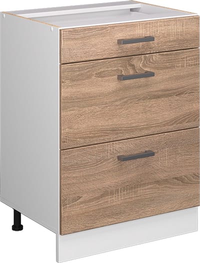 Vicco R-Line Keukenonderkast – 60 cm met laden, zonder werkblad Sonoma