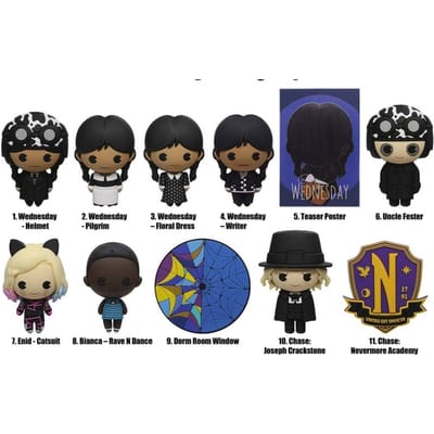 Wednesday Characters (Chase Edition mogelijk!) Unisex Rugzakhanger - meerkleurig - Standard