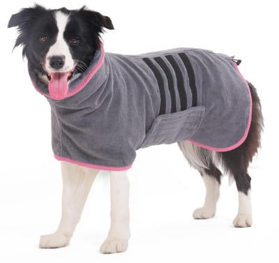 Stunq® Premium Microvezel Hondenbadjas – Comfortabel en Sneldrogend voor Medium tot Grote Honden