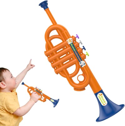Trompet Speelgoed - Muziek Instrument - Muziek Leren - ABS Kunststof - 46 x 17.5 x 10.6 cm