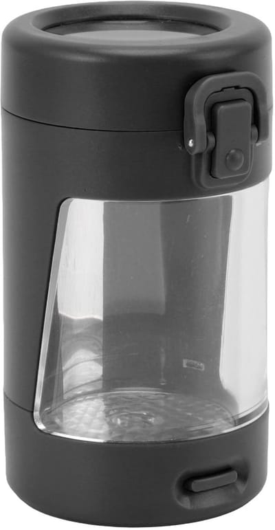 Dailygoods - Draagbare Opslagpot met LED-Licht en Vergrootglas