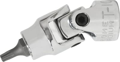 SW-Stahl 04462-T10 schroevendraaierbit, 1/4 I T-profiel I T10 I met scharnier I schroevendraaierbit voor Torx I zeskantinzet
