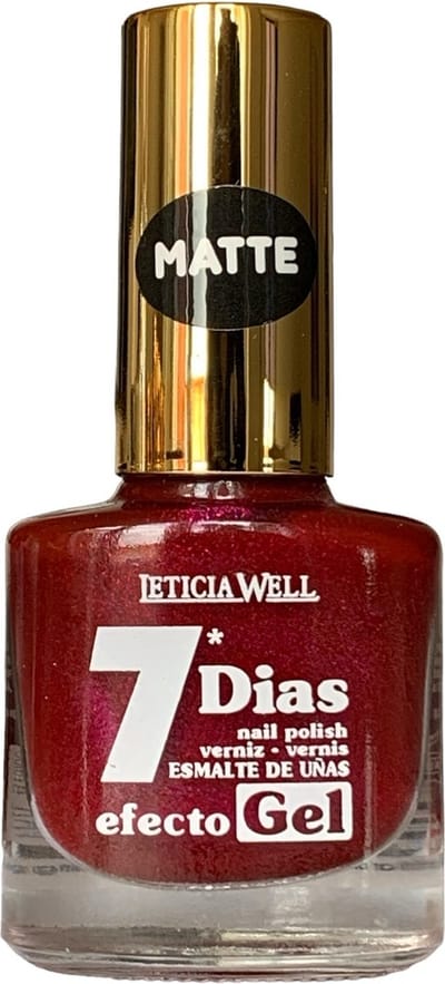 Leticia Well - Nagellak - Matte Shimmer Donker Fel Roze - 1 flesje met 13 ml inhoud - Nummer 241