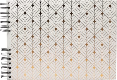 Exacompta Fotoalbum met spiraal 50 zwarte pagina's Neo Deco - Wit - 16297E