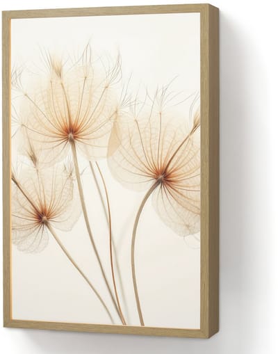 Wandlamp 40x60 cm - Oplaadbaar - Zonlicht - Paardenbloemen - Natuur - Botanisch - Wandlampen binnen woonkamer - Slaapkamer lamp - Decoratieve nachtlamp - Vloerlamp draadloos