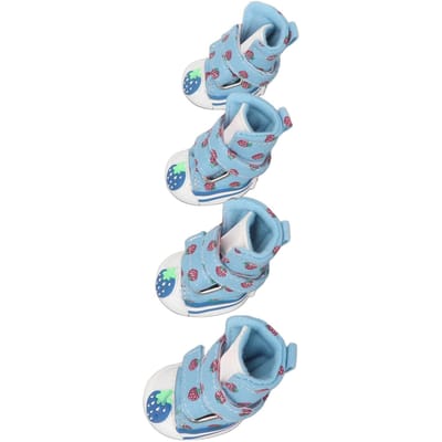 Petites Chaussures pour Chien Douces Respirantes Antidérapantes Mignonnes Bottes en Toile pour Chiot Bichon Teddy Bleu Type 2 Number 2 gray