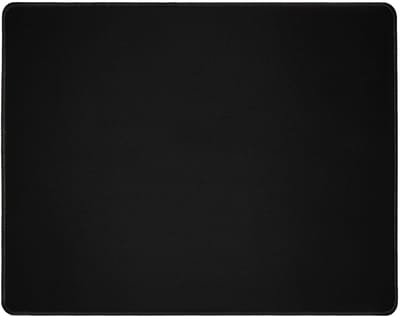 Monsters Muismat 440 x 350 mm stoffen muismat - zwart - genaaide rand, antislip en stil, voor kantoor en gaming muis - 44 x 35 cm muismat mat - muismat voor alle soorten muizen