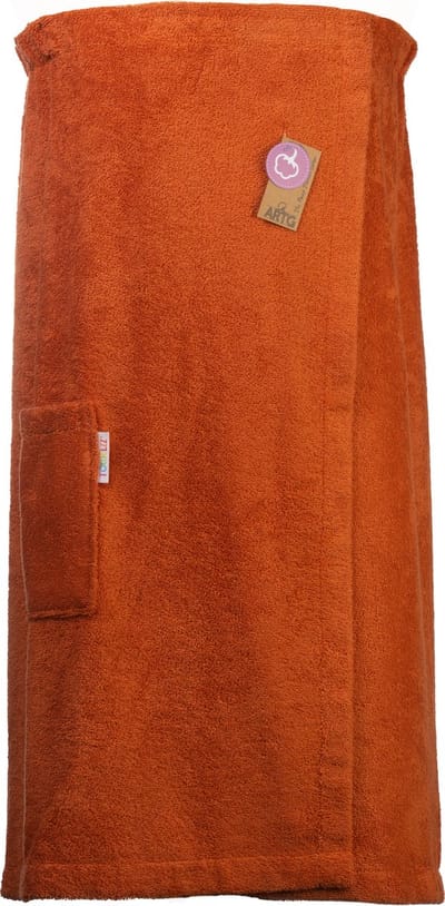 ARTG® Towelzz - Sauna Kilt - Dames - met Klittenband - Aarde Bruin - Terra - ( Borstomvang tot 150 cm)