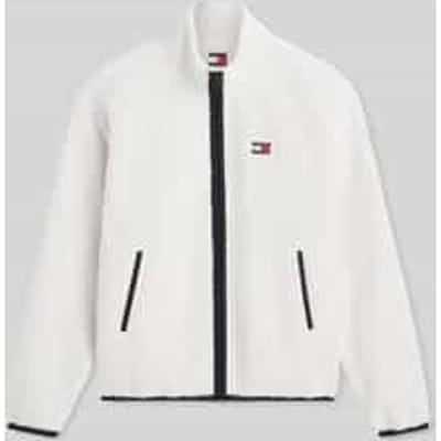 Regular fit fleecejack met gestikt logo