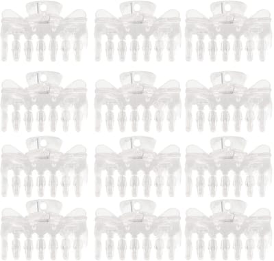 Dailygoods- Haarklauwclip 12-delig - Sterke Grip - Antislip - Duurzaam - Geschikt voor Kapsels - Premium ABS Materiaal - Haarklem