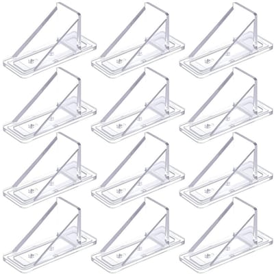 Dailygoods- Sneeuwbeschermers 12 Stuks - Mini Plastic Dakbescherming - Rechthoekige Sneeuwstops - Winterbenodigdheden - Afmetingen 3,8 cm x 10 cm - Voorkomt Glijden van Sneeuw