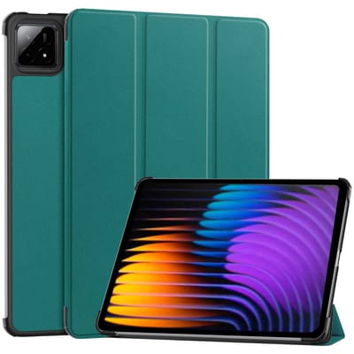 imoshion Tablet Hoes - Geschikt voor Xiaomi Pad 7/Xiaomi Pad 7 Pro/Xiaomi Pad 8 Pro/Xiaomi Pad 8 - Trifold Bookcase - Donkergroen