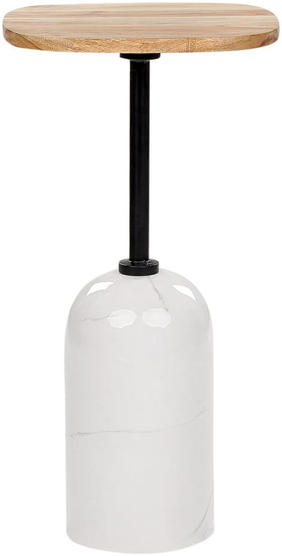 OASIS - Bijzettafel - Wit/Bruin - Hout