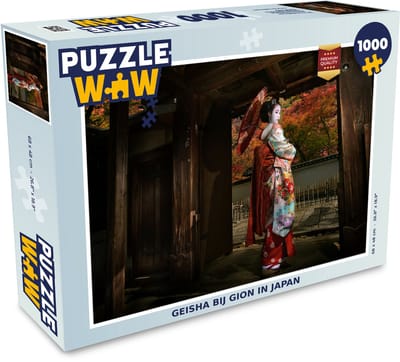 Puzzel Geisha bij Gion in Japan - Legpuzzel - Puzzel 1000 stukjes volwassenen